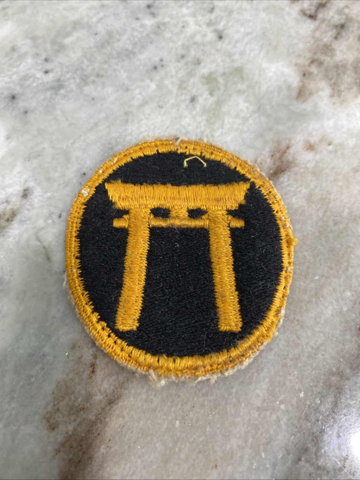 GENUINE VINTAGE MILITARY PATCH WW2 ERA US ARMY RYUKYUS CENTRAL COMMAND