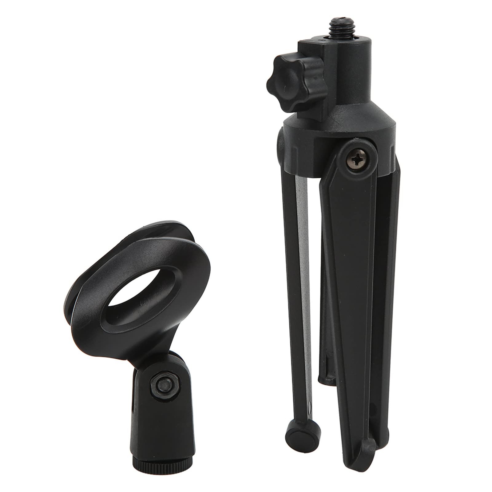Desktop Adjustable Microphone Tripod Stand Detachable Live Recording Mount