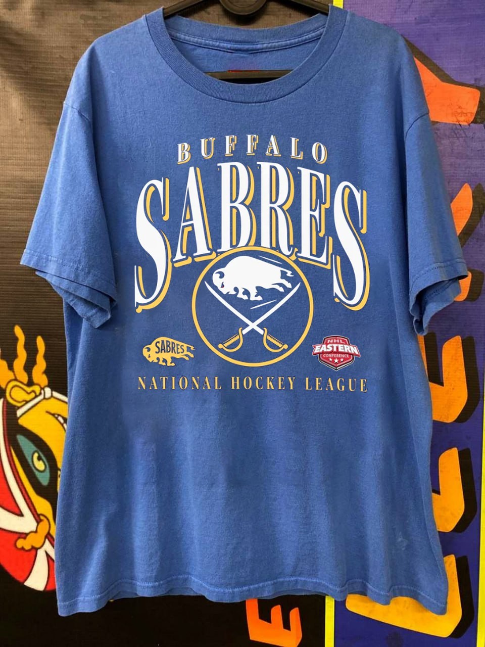 New BUFFALO SABRES National Hockey League royal color shirt VK11446