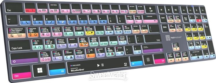 LogicKeyboard Titan Wireless Backlit Keyboard for Studio One - Windows