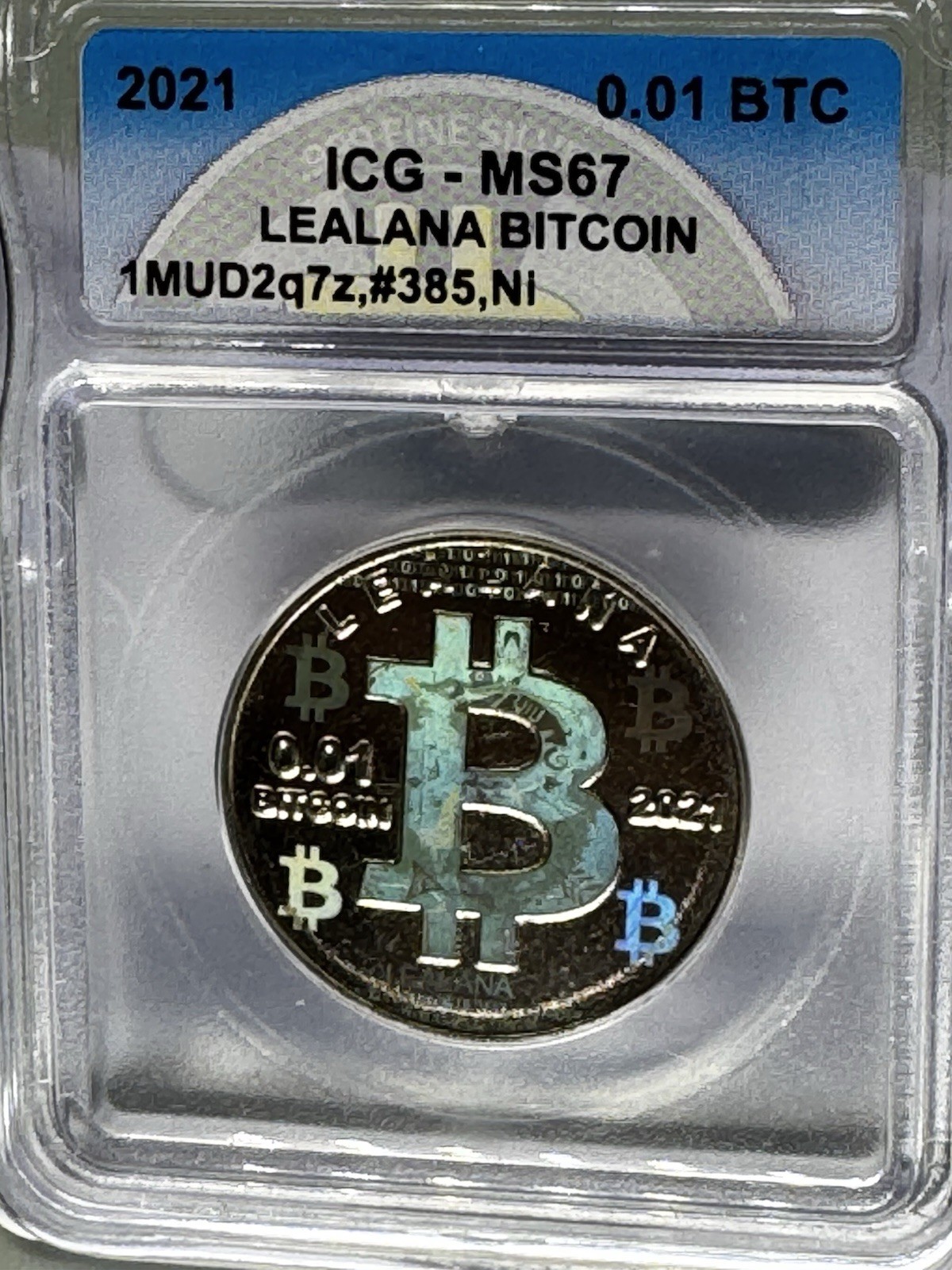 Lealana .01 nickel Design D Binary RARE lim 140-#385-bit coin Lealana CASASCIUS