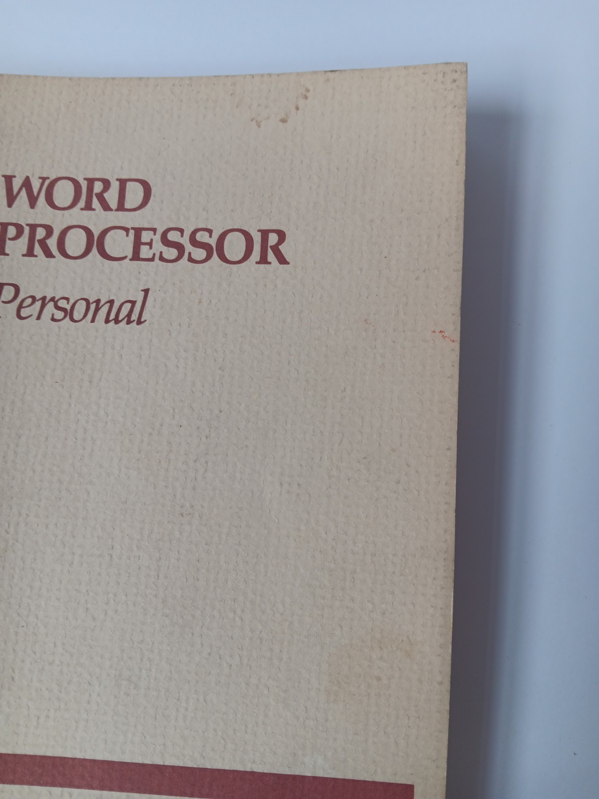 Commodore 64/128 Word Processor Personal Users Manual