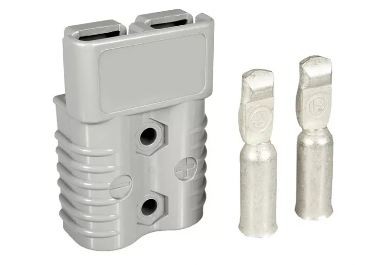 SB175 Connector Kit Gray 1/0 Awg 1 HOUSING and 2 CONTACTS 1/0 gauge For Anderson