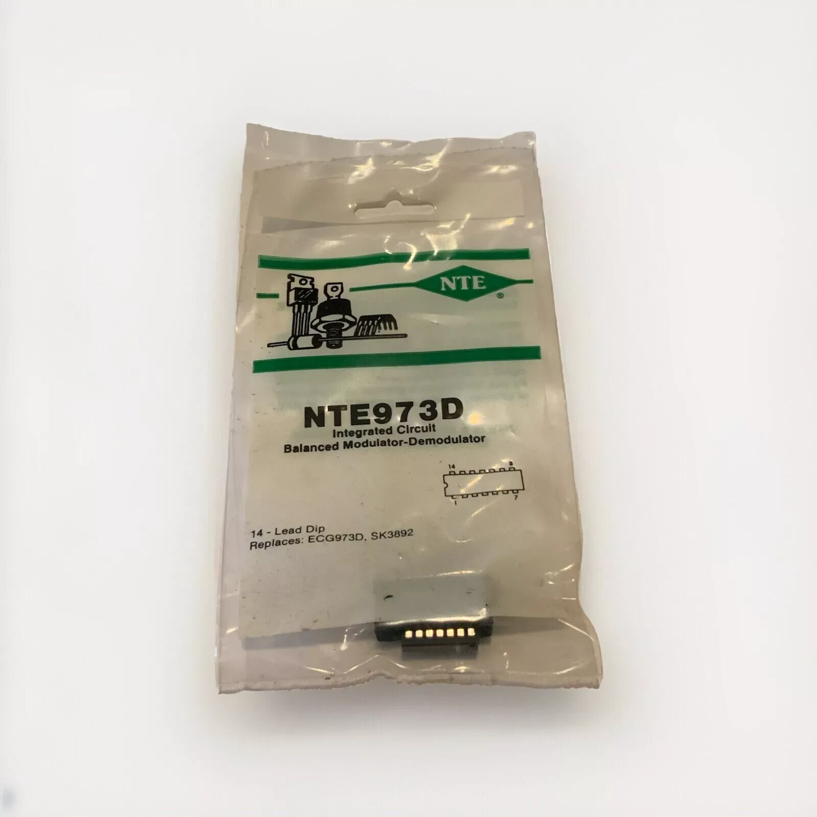 NTE973D IC Double Balanced Modulator / Demod 14 Lead DIP ECG973D