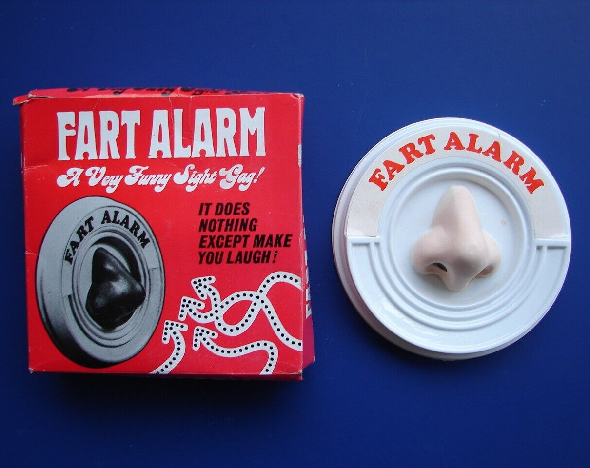 RARE Vintage 1985 Gag Prop Fart Alarm Cal-Themes Inc NOVELTY GAG USA