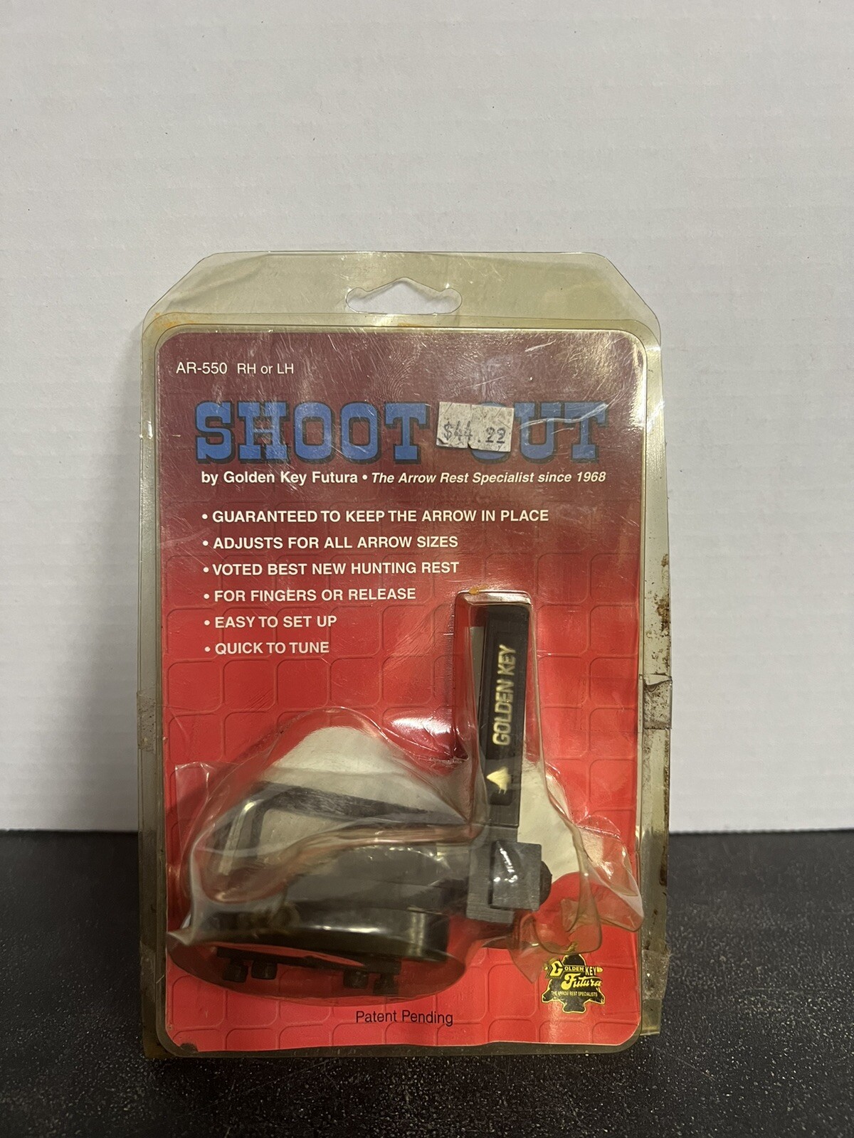 Golden Key Futura Shoot Out Arrow Rest AR-550 RH or LH