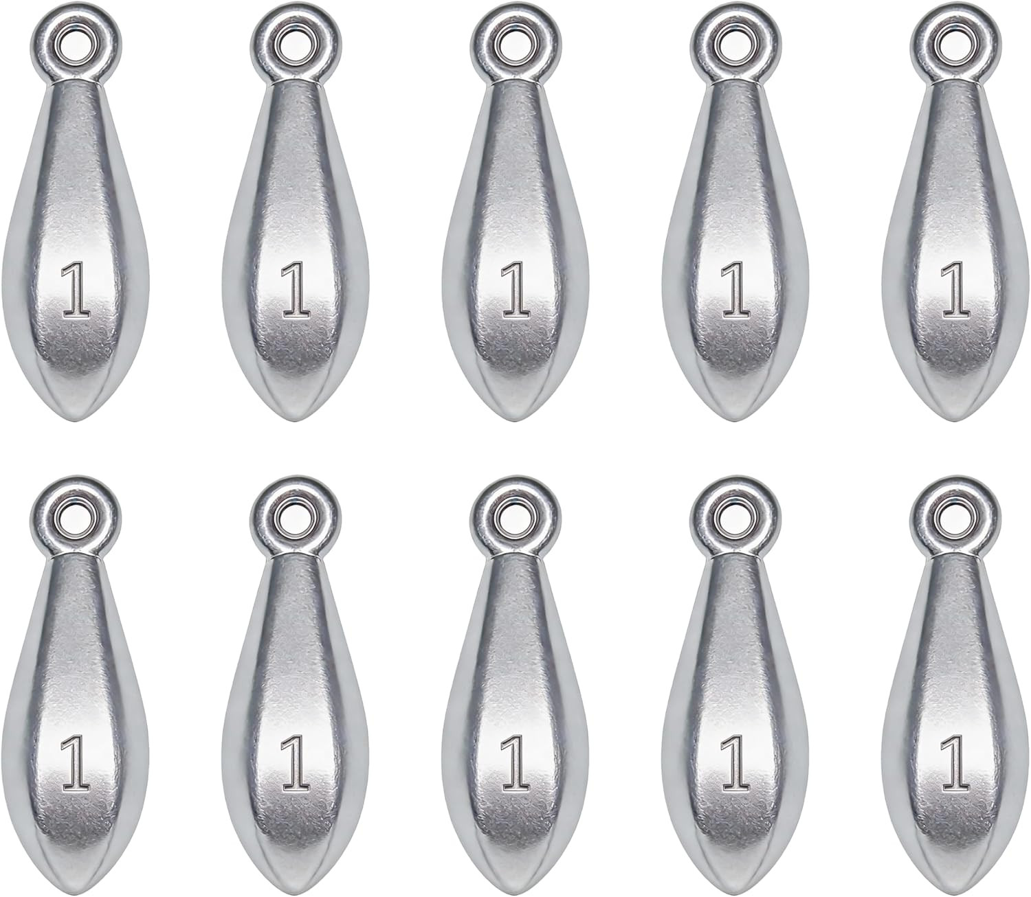Fishing Weights Sinkers Bullet Weights 1Oz to 8Oz for Surf and Pier Fishing