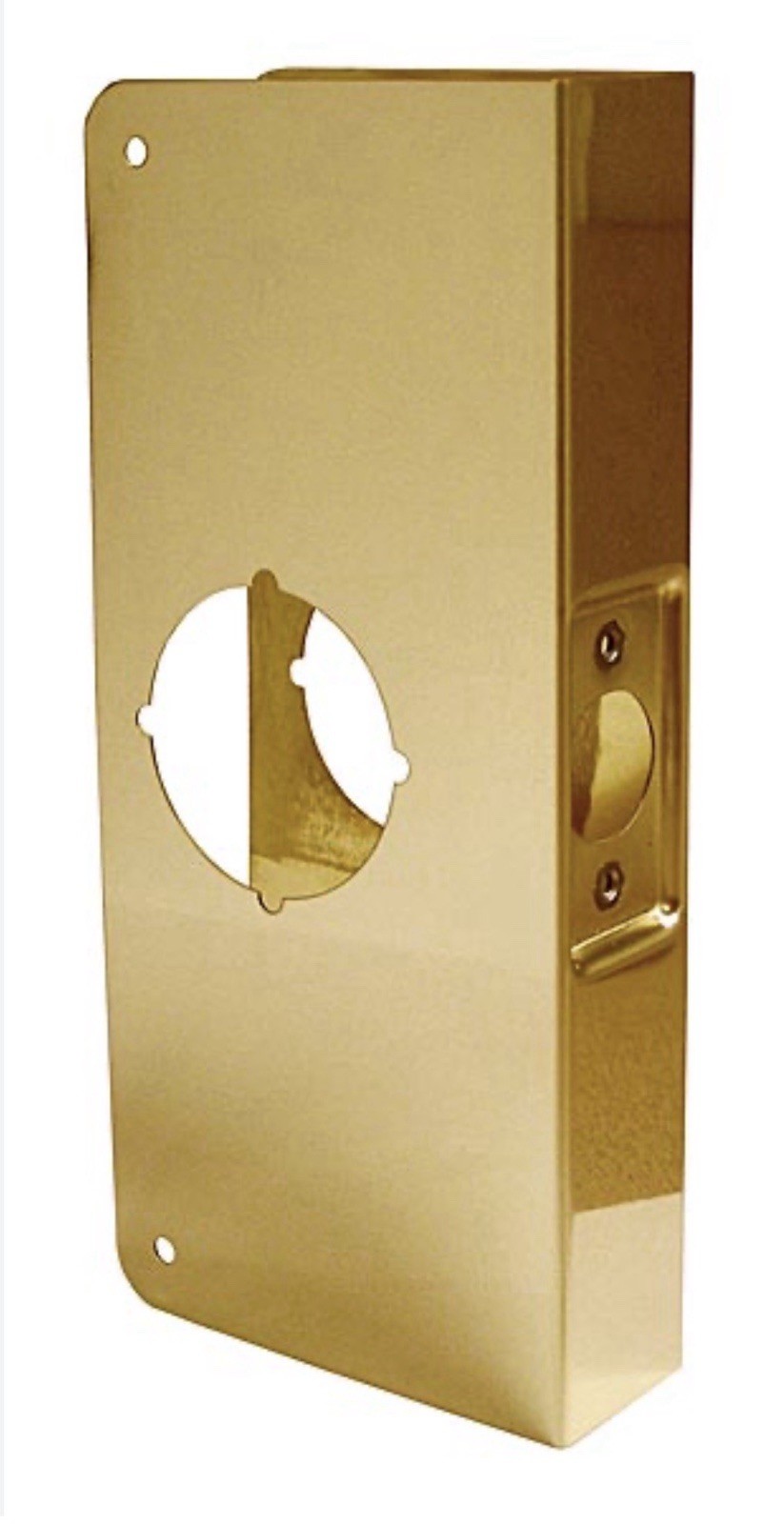 Don-Jo Classic Wrap-Around Door Reinforcer Plate Brass NEW IN BOX