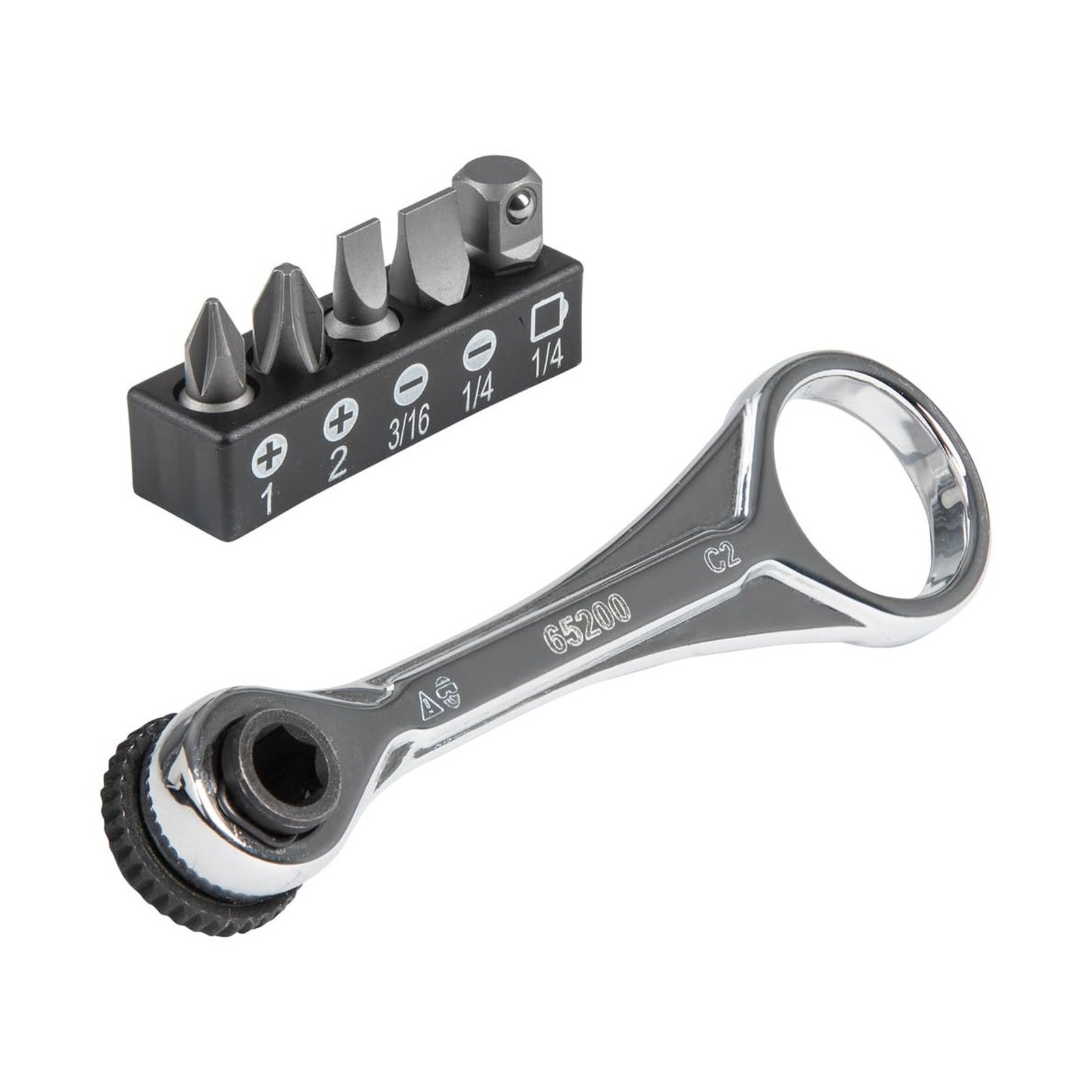 Klein Tools 65200 Ratchet Set, 5-Piece Mini Ratchet Set with Ph... USA FAST SHIP