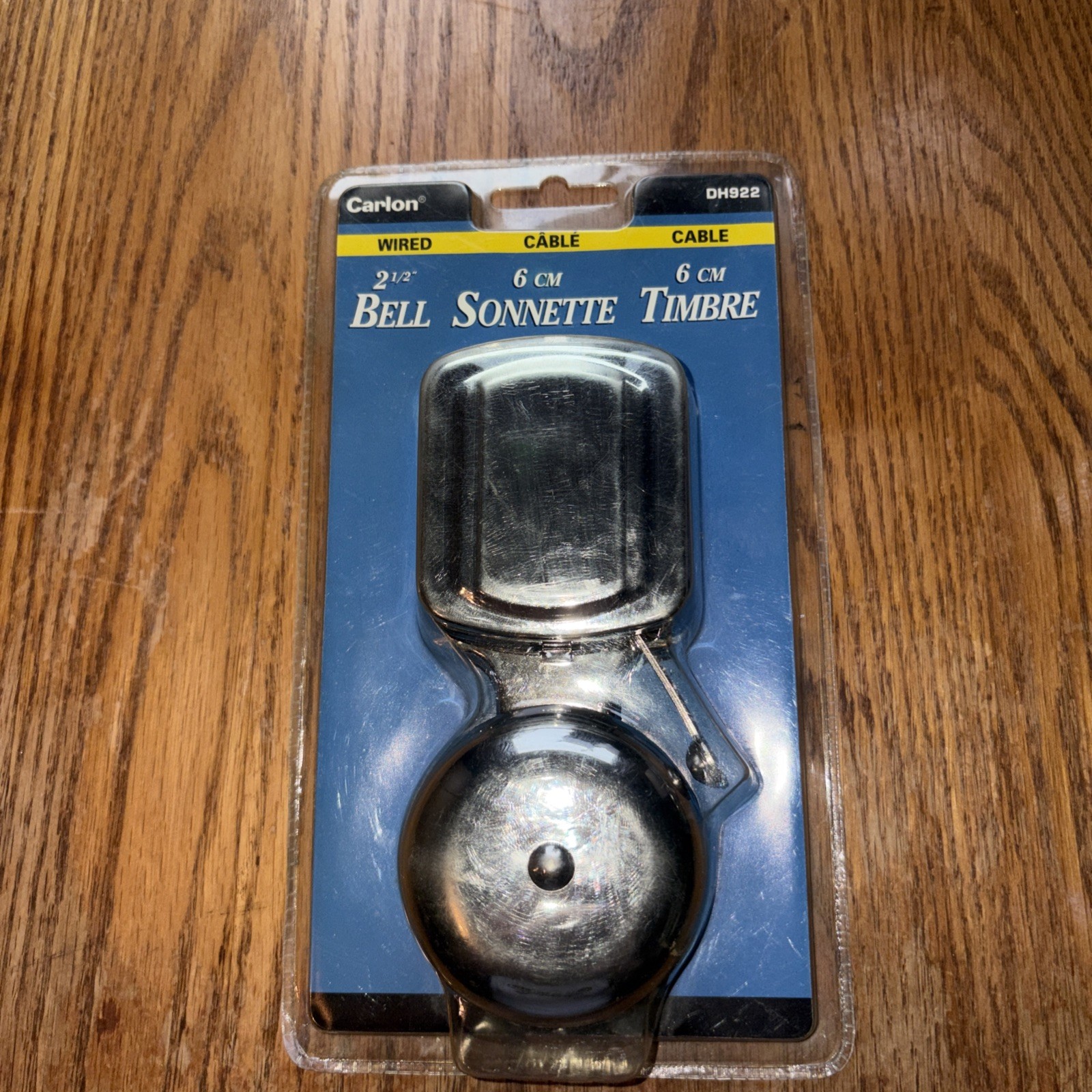 VINTAGE Carlon DH922 Silver Chrome Wired Bell Doorbell Chime 2.5”. Sealed!