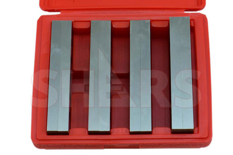 Shars Tools 1/2" 4 Pairs 6" Long Hardened Steel Parallel 0.0003" New #[