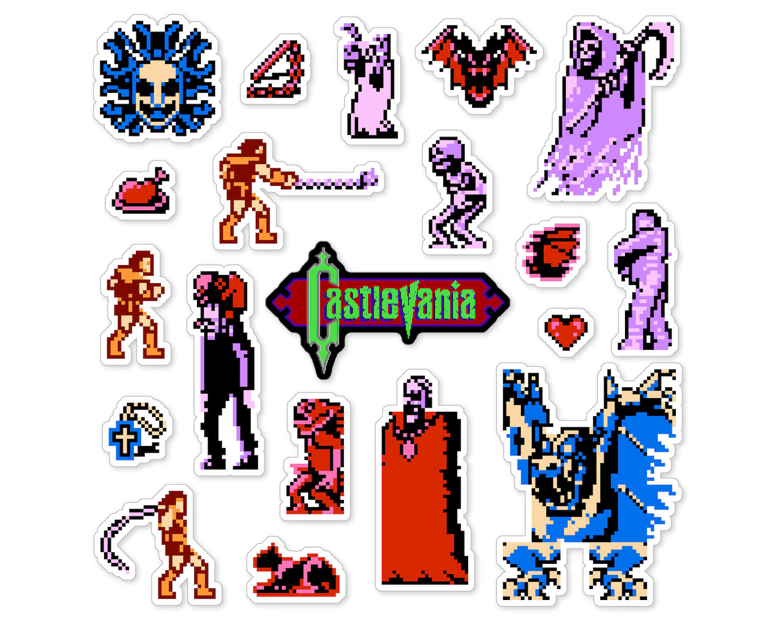 Castlevania - Castlevania 1980's Sticker Set (20 Pieces)