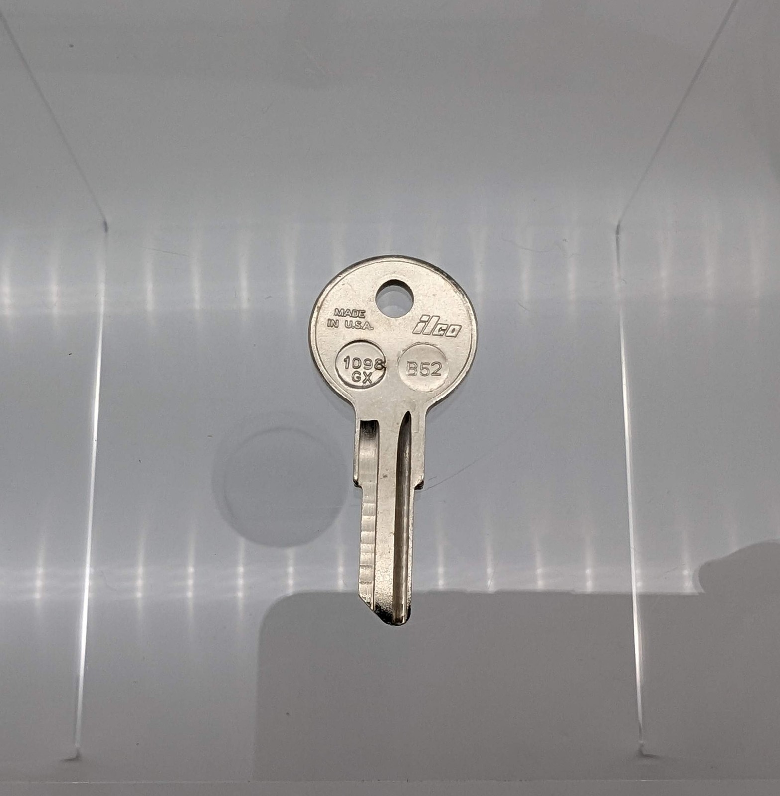 10x Ilco 1098GX Key Blanks for Some American Motors Gas Caps Nickel Plated
