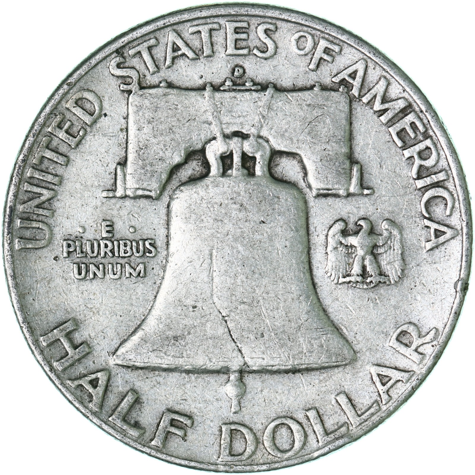 1951 D Franklin Half Dollar Fine 90% Silver