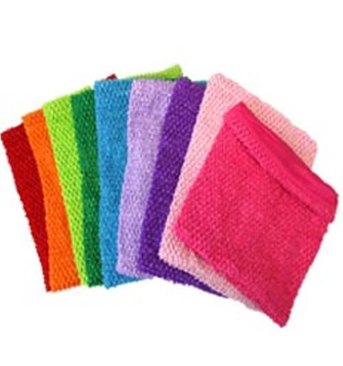 NEW Girls 7.5" Lined Crochet Tutu Top tube 20 Colors U Choose size 2-4 years