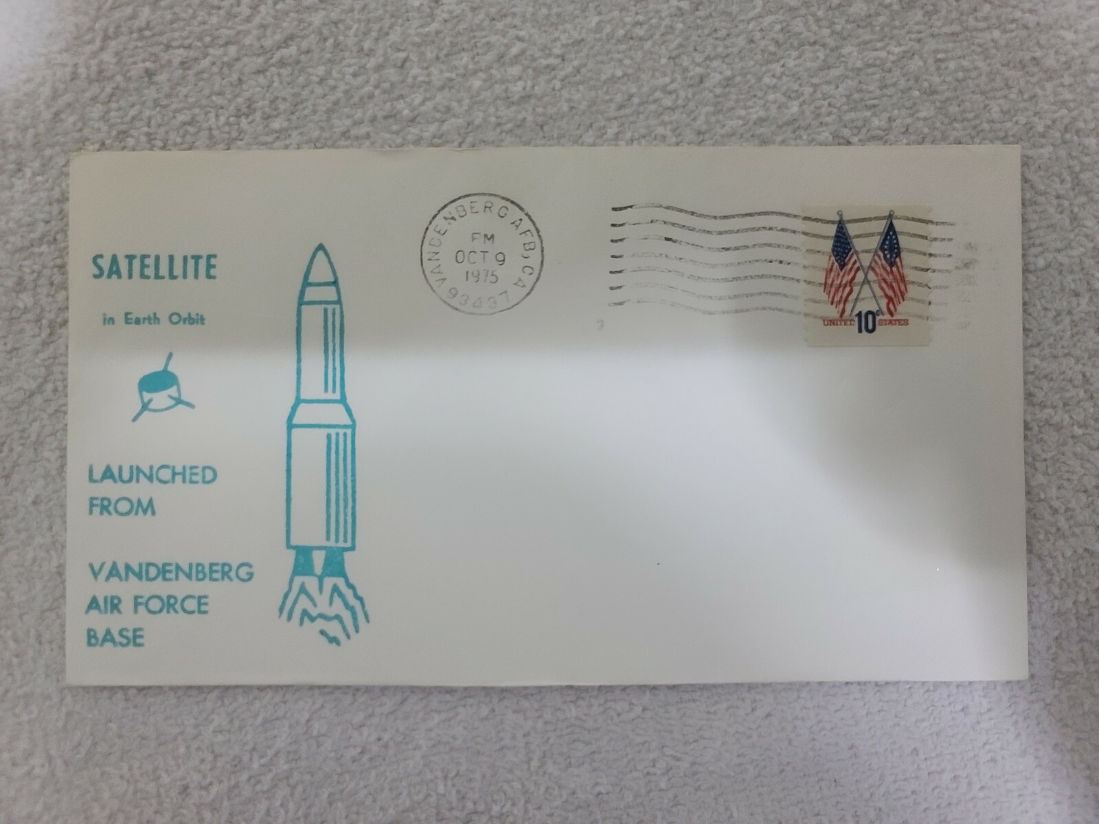 Satellite in Earth Orbit Launched Vandenberg Air Force 10/09/75 | Space Cover