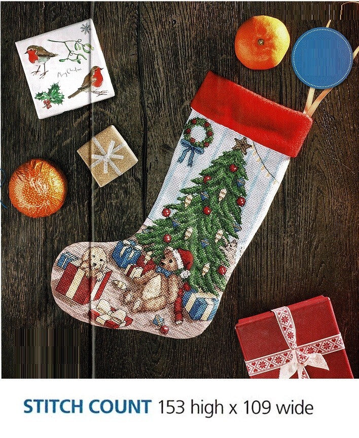 CLASSIC STOCKING  CROSS STITCH  PATTERN  ONLY    EQ - PAE