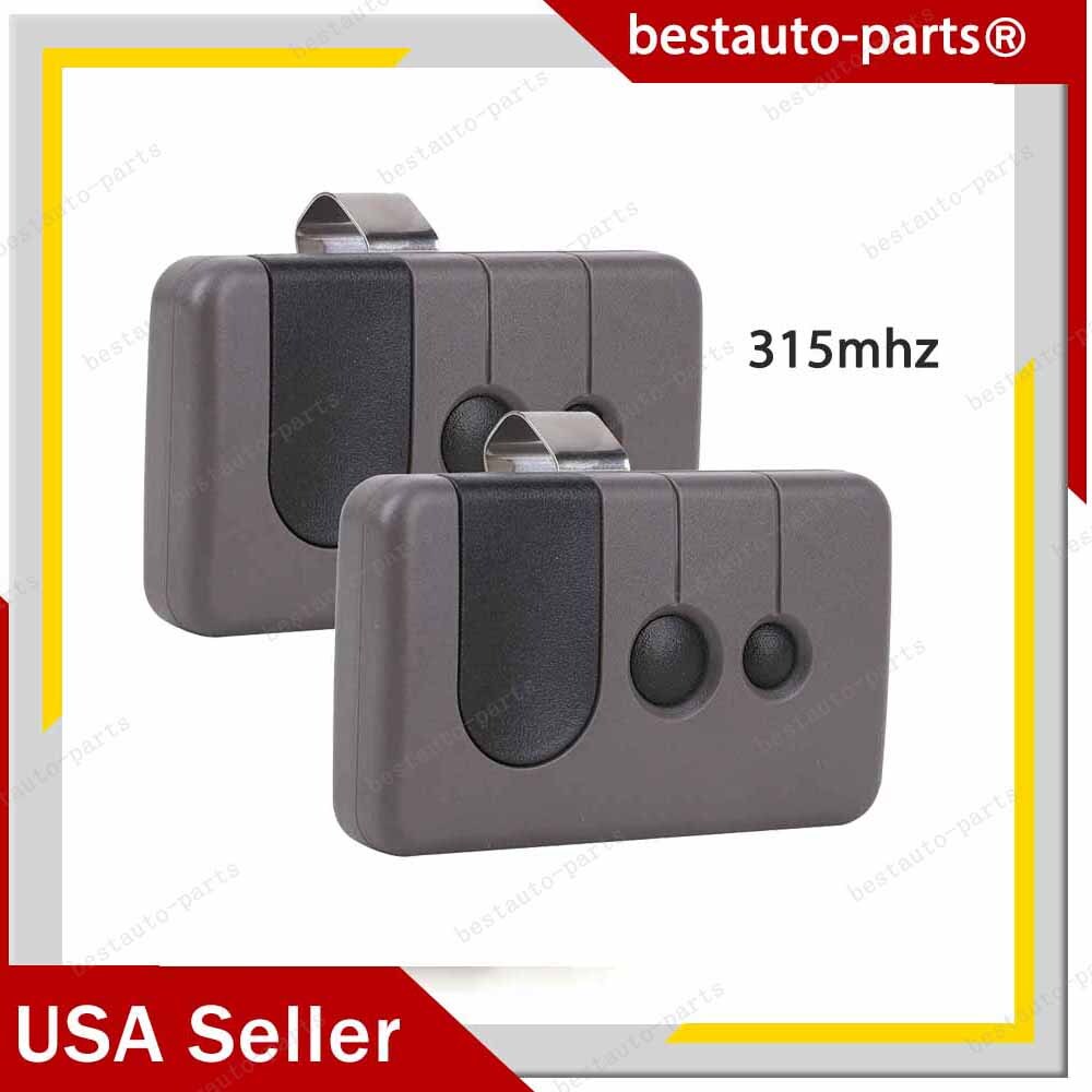 2PCS 315MHZ FOR SEARS CRAFTSMAN 3-BUTTON GARAGE DOOR REMOTE CONTROL 139.53753