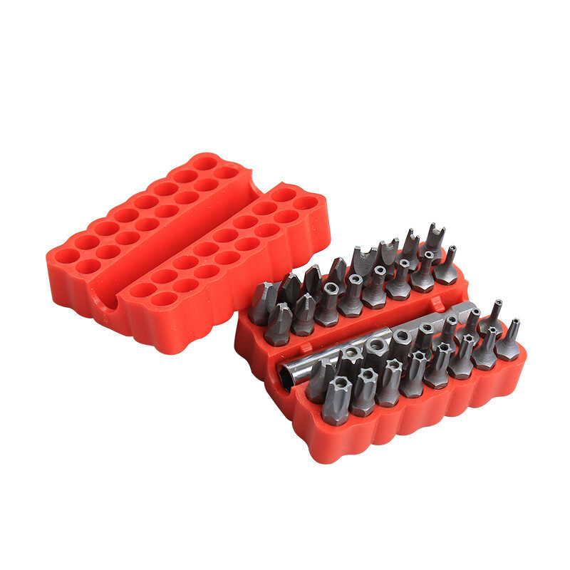 33 PCS Tamper Security Torx Bit Set Hex Head Drill Extension Screwdriver Bits US
