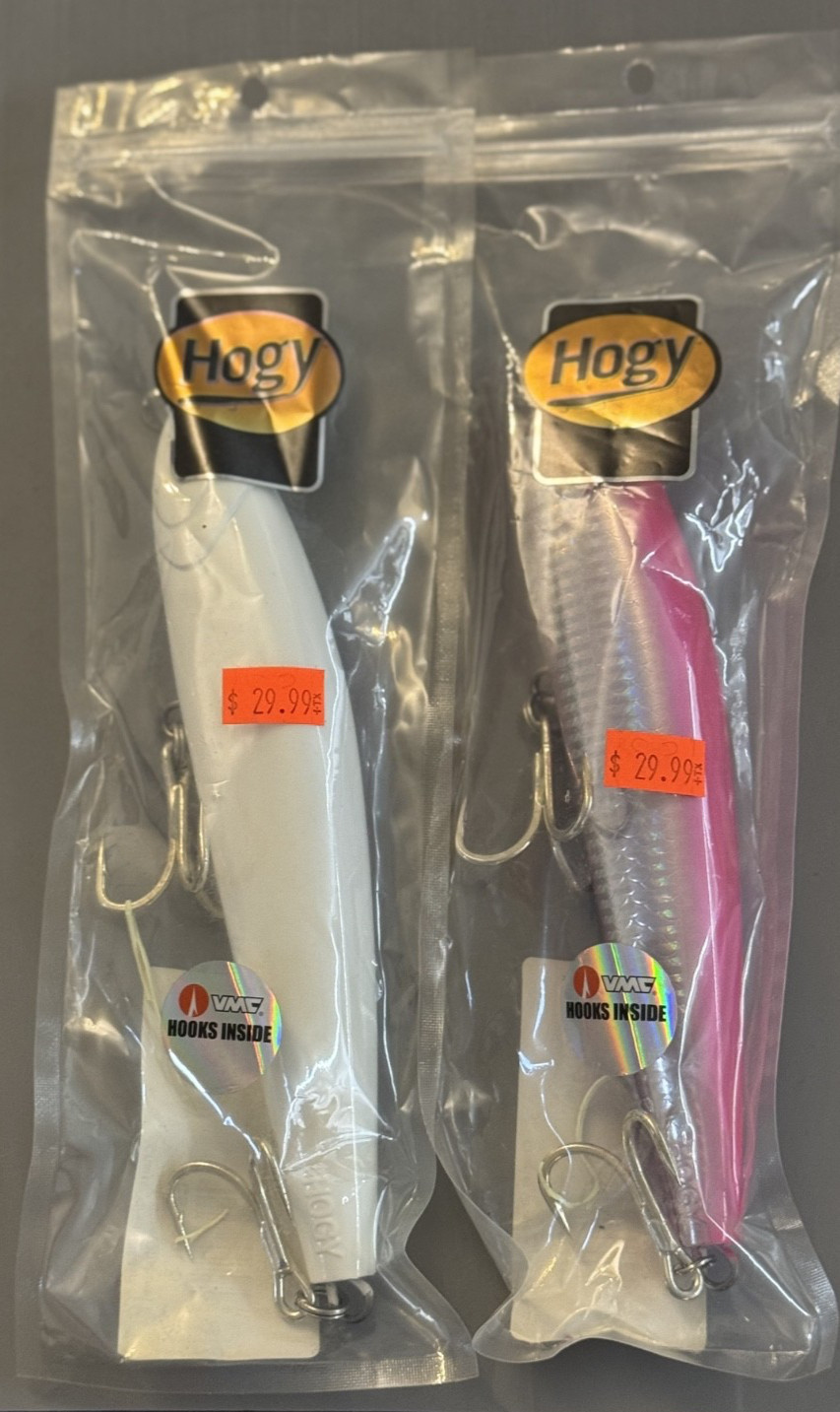 Hogy Charter Grade Slider Offshore Tuna Popper 6oz Lot of 2 (Pink + Glow)
