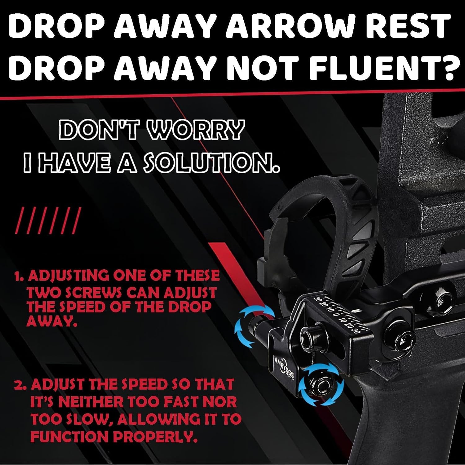 Drop Away Arrow Rest Fall Micro Adjust Archery Compound Bow Hunting Shoot RH LH