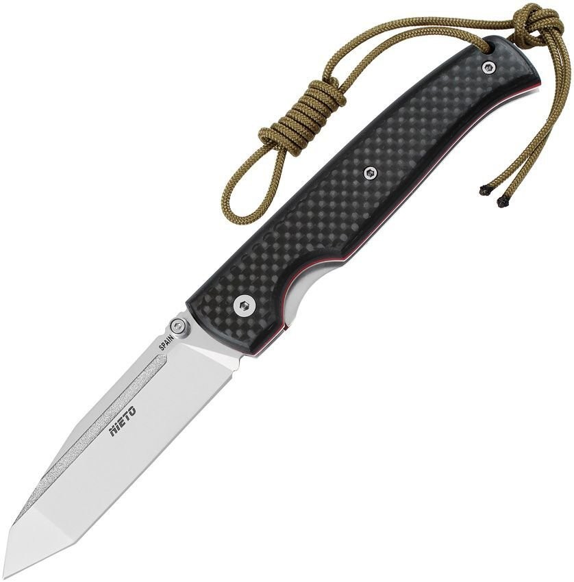 Nieto Yama 3.25 N690 Steel Blade Carbon Fiber Handle Folding Knife - 255-CAR