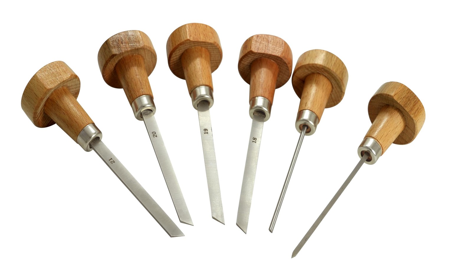 High Speed Steel 6pcs Stone Setting Graver Set (Engraving Tool Set) Flat Grav...