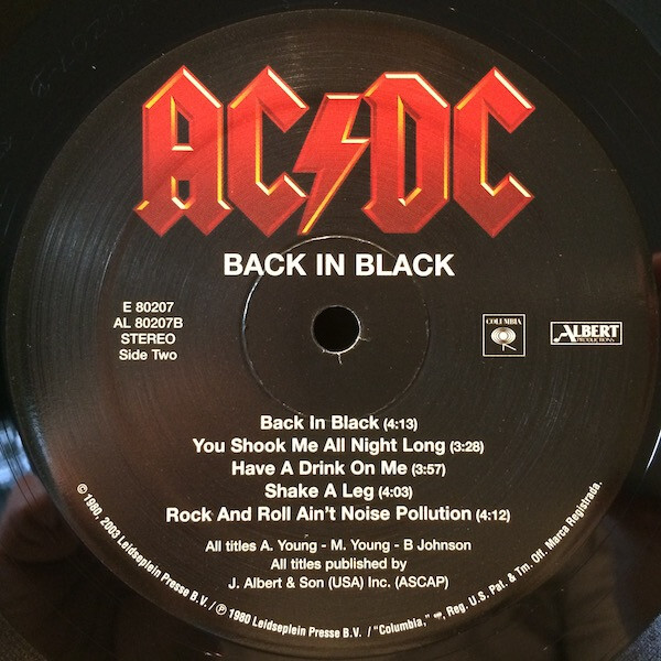 AC/DC - Back In Black - Brand New/Sealed Vinyl