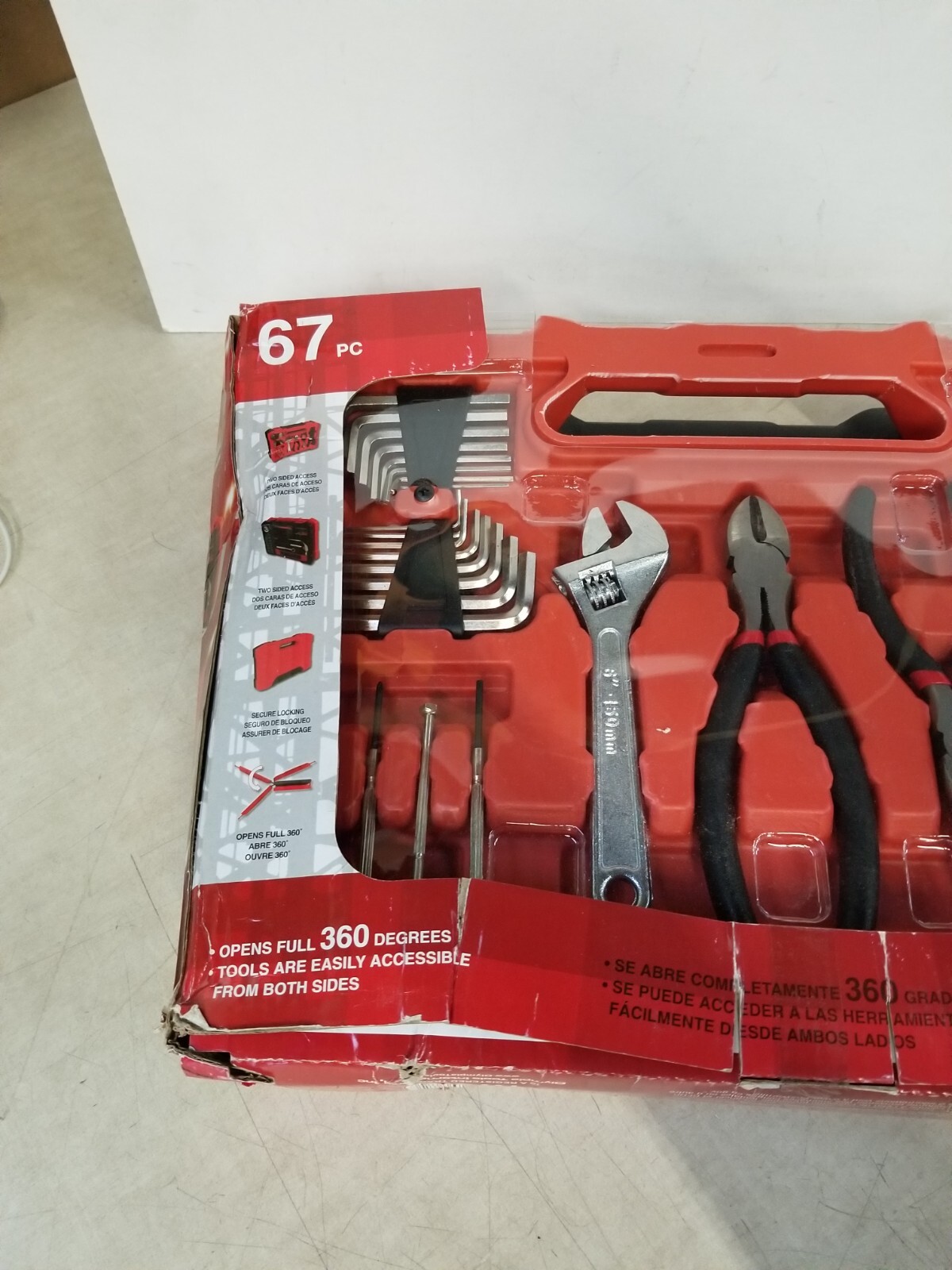 OLYMPIA TOOLS INTERNATIONAL IWORK 67 PIECE HOUSEHOLD TOOL SET