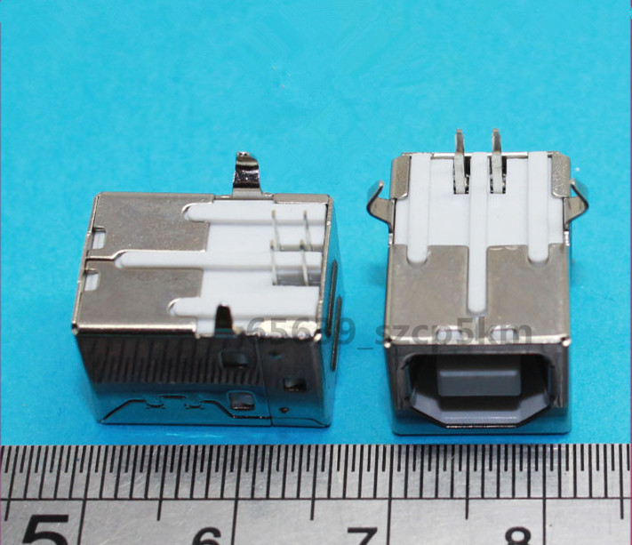 10 pcs USB Type B Female 4 Pin DIP printer port D-shaped PCB Socket Connector