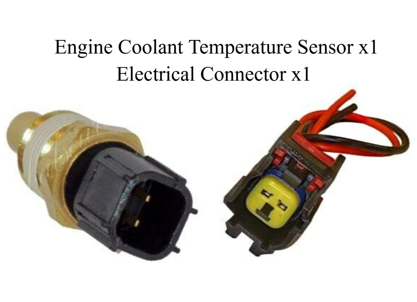 Engine Coolant Temperature Sensor & Connector Fits  Mini Cooper  2002-2008 1.6L