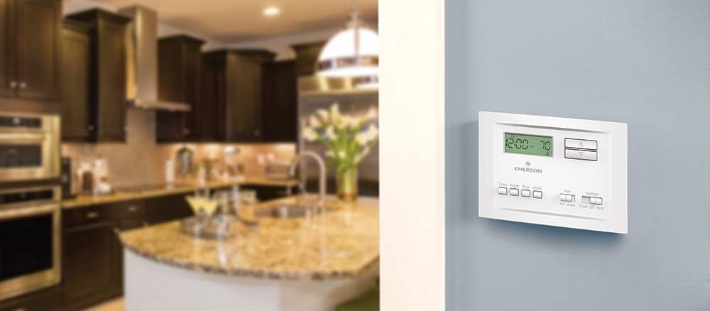 P150 Programmable Thermostat, 5-2 Day, Single Stage, Wired, LCD, Wall Mount