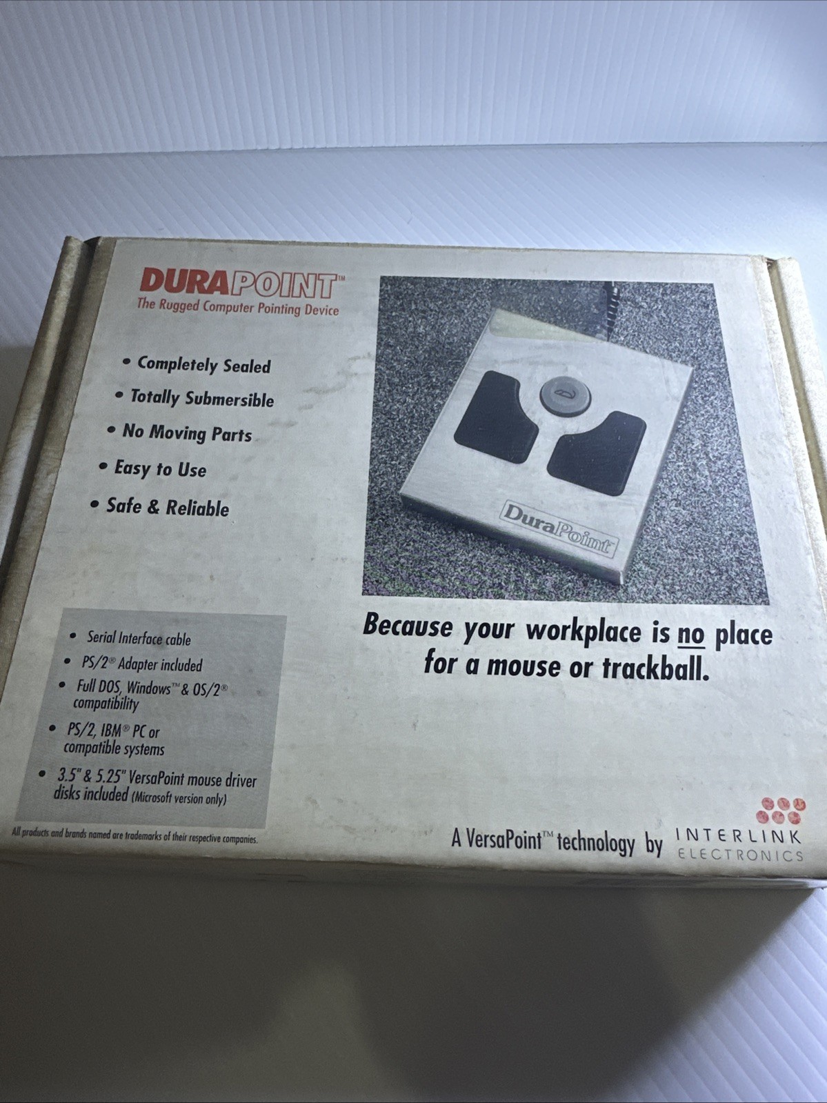 NEW DURAPOINT VP2000 INDUSTRIAL MOUSE - Untested