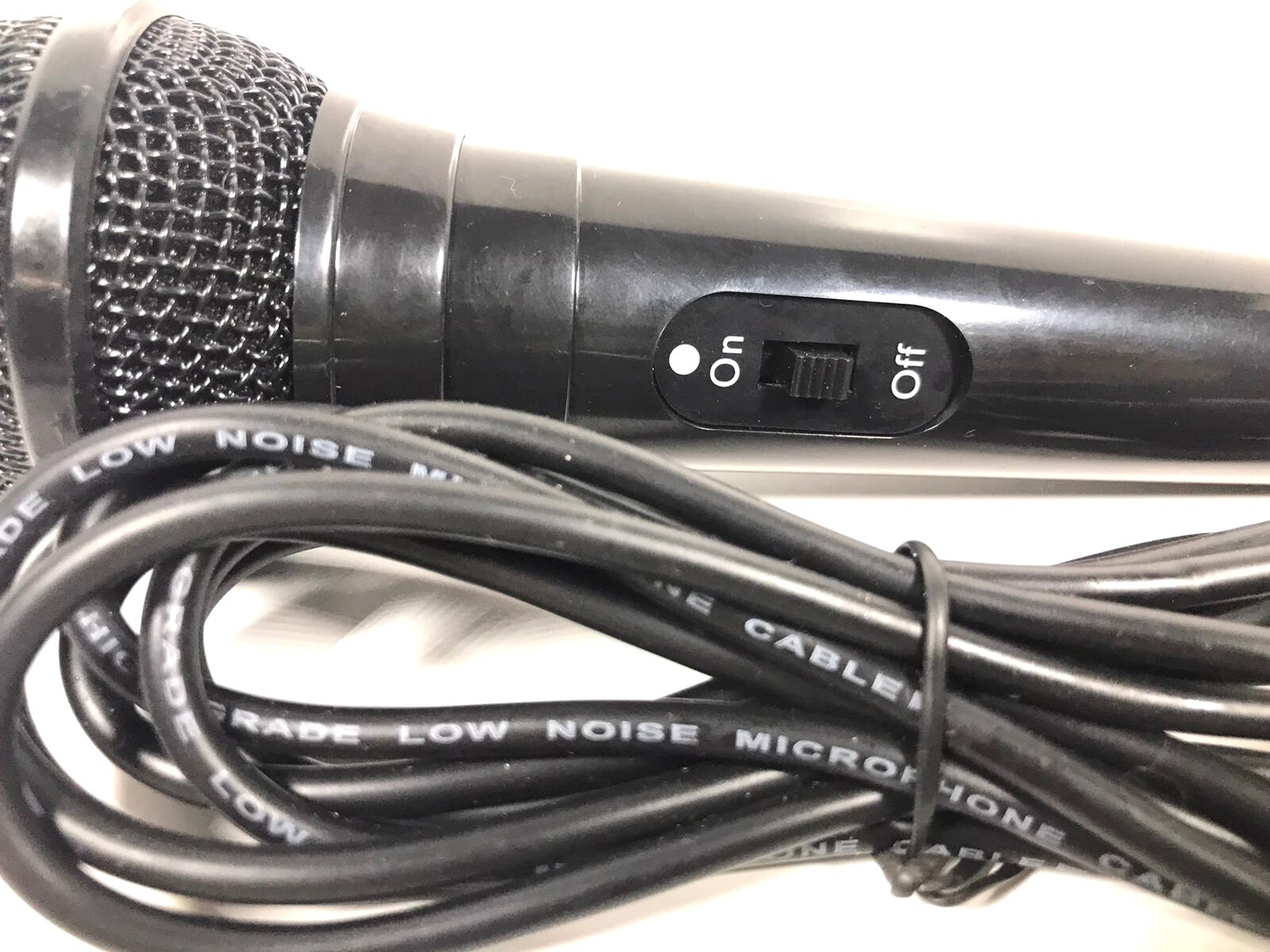 Vocal Dynamic Karaoke Microphone Black (High Grade, Low Noise, Microphone Cable)