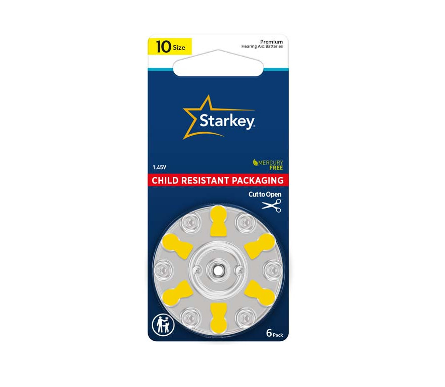 Starkey Hearing Aid Batteries (60 Cells) Size 10 **USA SELLER** YELLOW