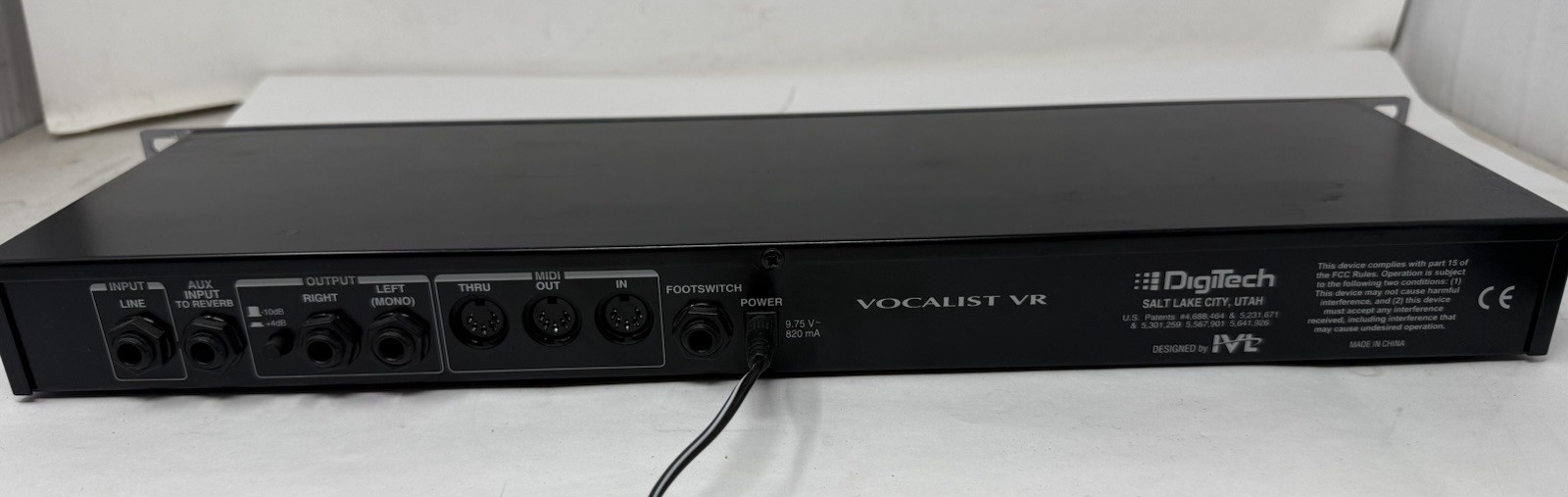 Digitech Vocalist VR vocal harmony processor DIGITECH VOCALIST VR