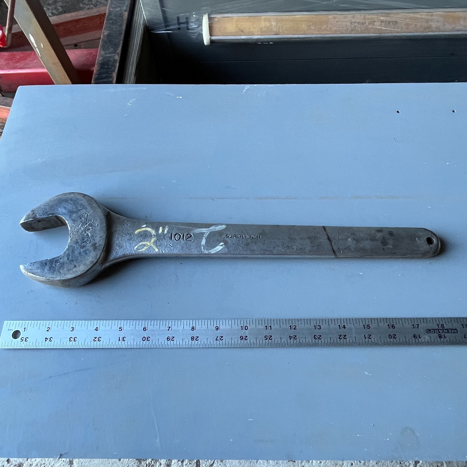 Williams 1012 Superrench 2" Single Open End Wrench Heavy Duty 19" long - N