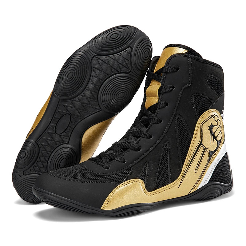 Men's Wrestling Sports Shoes Lightweight Outdoor Gym Training Boxing Sneakers