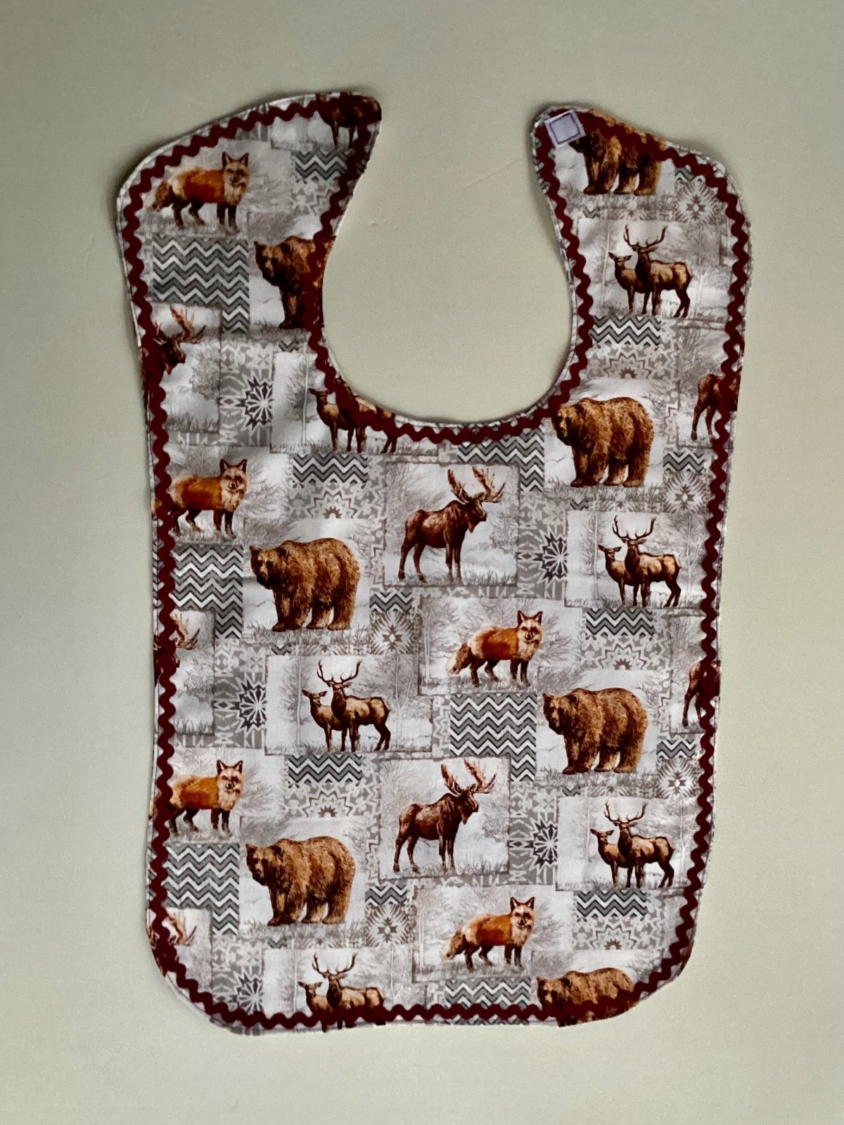 ADULT CLOTHING PROTECTOR/ BIB (FOX, BEARS, ELK & MOOSE)