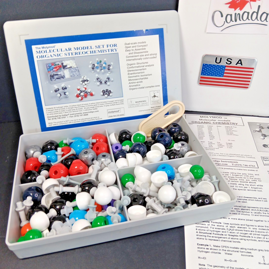 The Molymod Molecular Model Set For Organic Stereochemistry Indigo 62053 England