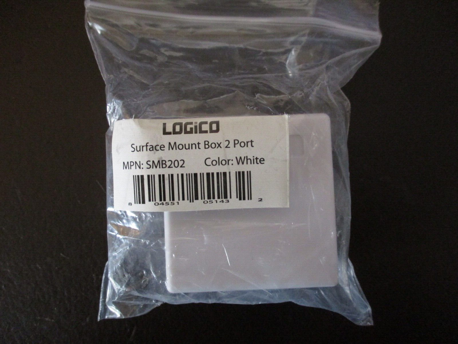 2-PORT SURFACE MOUNTING BOX WHITE LOGICO SMB202