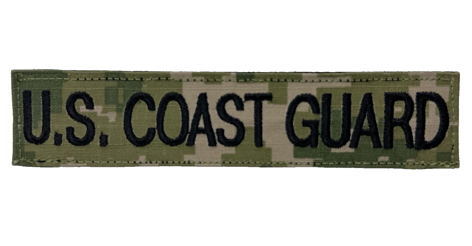 USGI Coast Guard Green Digital Camo Branch Tape Patch w/Hook Attachment EUC