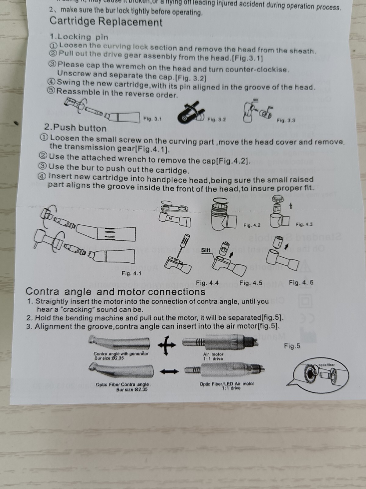 Dental Reduction 10:1 Endo Hand File 30° Reciprocating Contra Angle Handpiece
