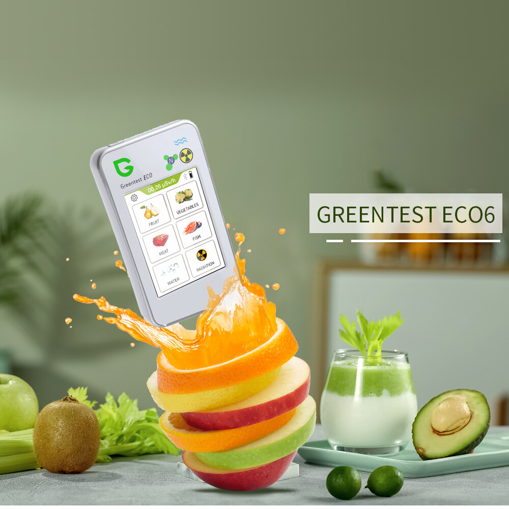 Greentest Eco 6 Geiger Counter Nitrate Tester Fruit TDS Water Hardness Radiation