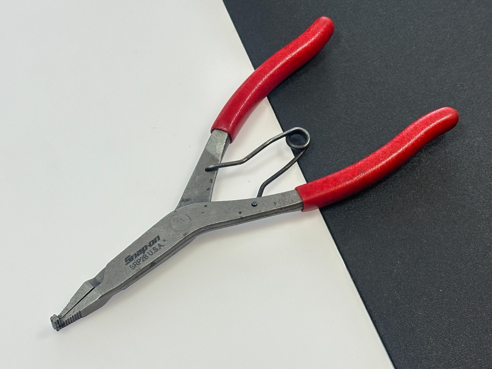🇺🇸Snap-on Tools USA SRP2B RED 90° Tip Snap Ring Retaining Pliers Spring Loaded