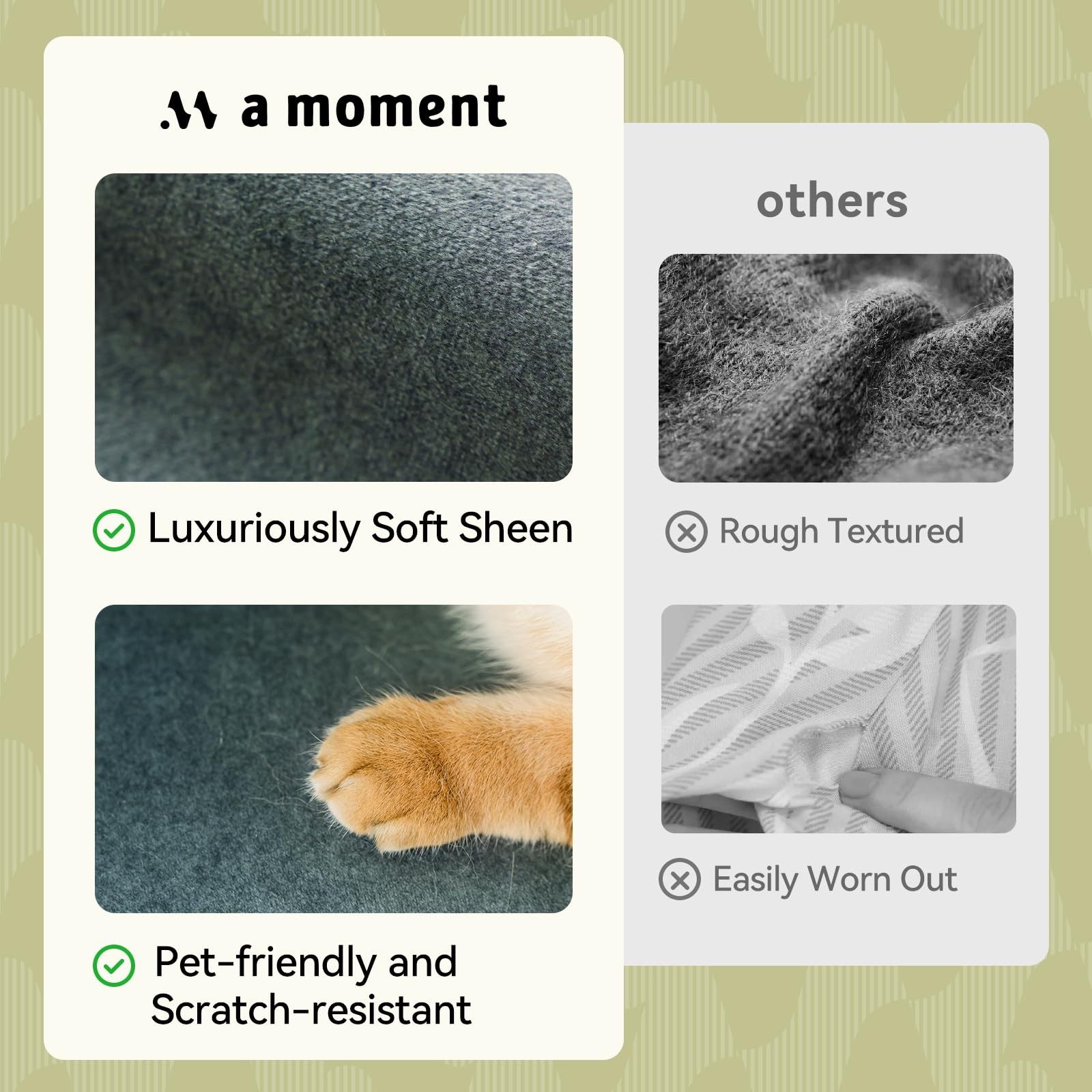 a moment Waterproof Throw Pillow Covers Set of 4 16x16 Inch Outdoor Stain Resist