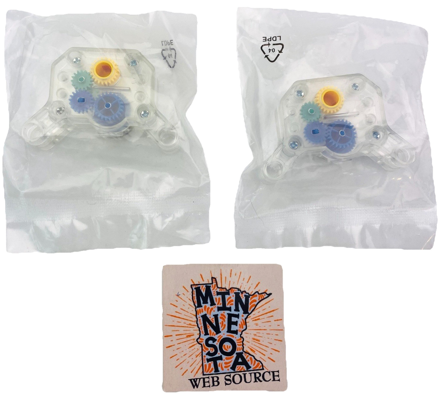 (2) K’NEX Power Spring Friction Pull Back Motors – NEW OEM NOS – Standard