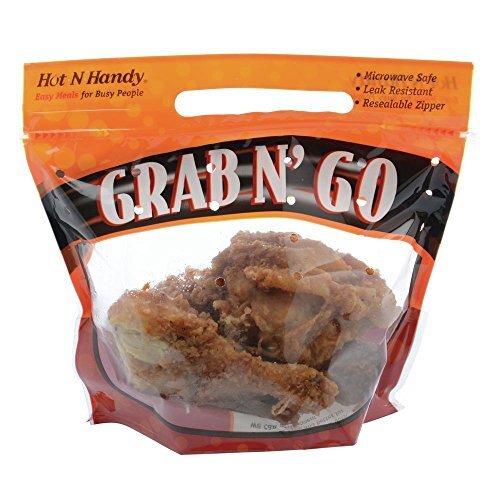 Robbie Grab N' Go 4-Piece Chicken Deli Bag - 9"L x 8"H x 5" Gusset 250 per Case