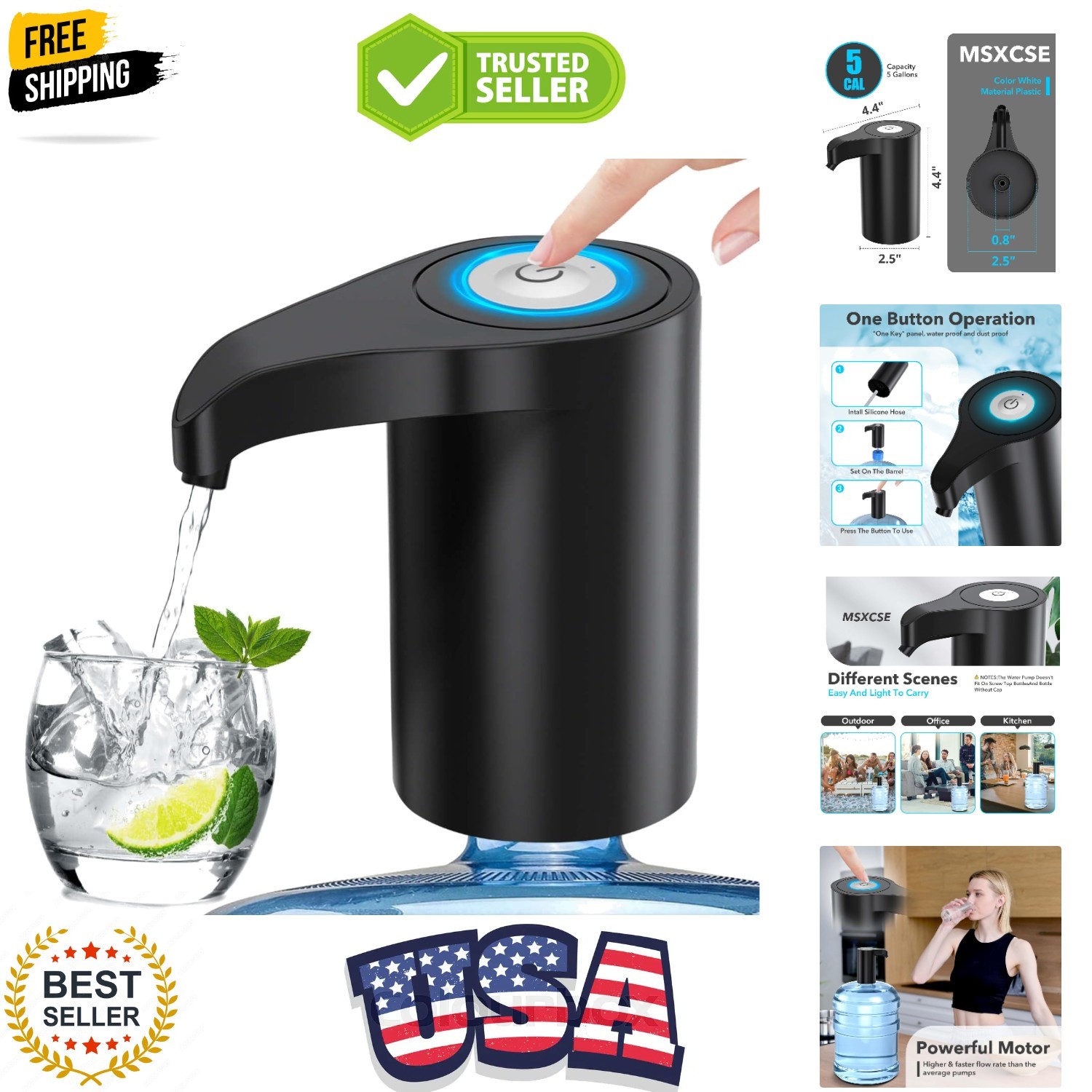 5 Gallon Automatic Drinking Portable Water Dispenser - Universal Electric Wat...