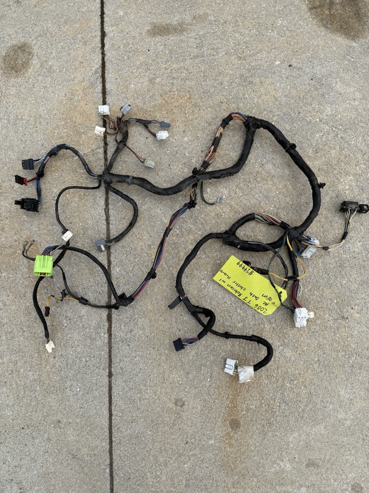 2006 Jeep TJ Rubicon W/ AC Dash Cluster Harness OEM